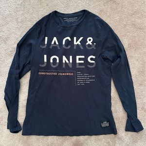 Jack & Jones Dark Blue Long Sleeves